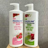 SỮA TẮM HAZELINE SÁNG MỊN DA 1KG - 2 MÙI