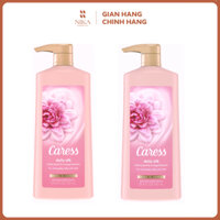 Sữa Tắm Hương Hoa Caress Daily Silk White Peach & Orange Blossom 750ml