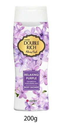 Sữa tắm Hương Hoa Lài Chiết Xuất Từ Thiên Nhiên Sữa tắm Double Rich Relaxing Purple 200g.