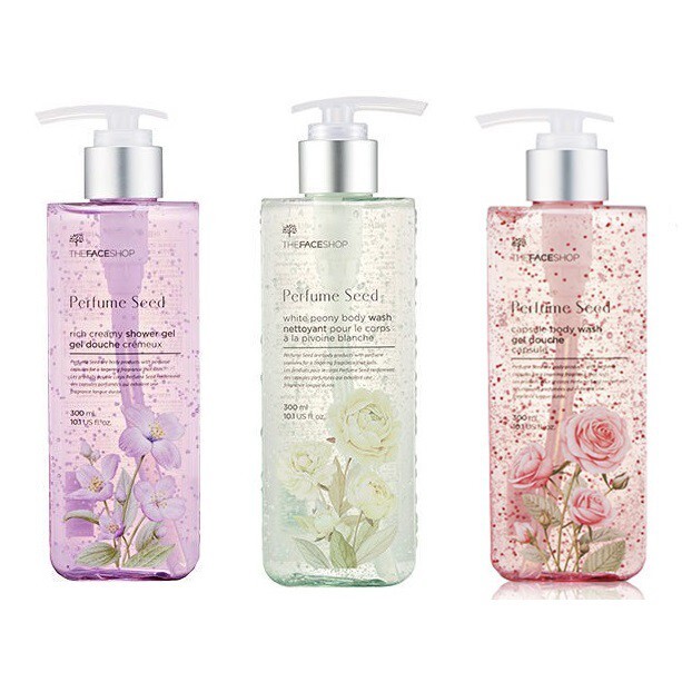 Sữa tắm hương nước hoa làm trắng da TheFaceShop Perfume Seed White Peony Body Wash 300ml