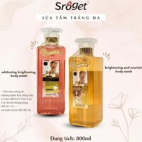 Sữa Tắm Hương Nước Hoa Collagen Sroget Body Wash 800ml Siêu thơm, siêu mềm mịn