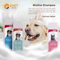 Sữa Tắm Hương Thiên Nhiên Dành Cho Chó Mèo Bioline - Thể Tích 250ml - Chăm Sóc Thú Cưng Nhà Bạn