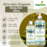 Sữa tắm hữu cơ dạng Gel chiết xuất từ Ô liu (Olive) 1L Coslys - Mỹ phẩm Organic - BioGarden