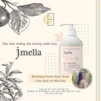 Sữa Tắm 𝗝𝗺𝗲𝗹𝗹𝗮 In France Dưỡng Ẩm Hương Nước Hoa No. 1 BLooming Peony Body Wash Cam Quýt và Mẫu Đơn sang trọng - 500ml