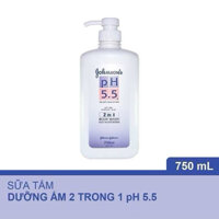 Sữa Tắm Johnson's Adult 2 Trong 1 Cấp Ẩm Cho Người Lớn 750ml pH 5.5