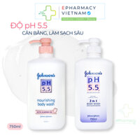 Sữa Tắm Johnson's Adult pH 5.5 Dưỡng Ẩm Da Dành Cho Người Lớn 750ml