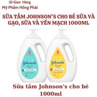 Sữa tắm Johnson's cho bé Sữa và Gạo, Sữa và Yến Mạch 1000ml