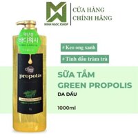 Sữa tắm keo ong Hàn Quốc Shower Mate Royal Propolis Tea Tree Oil dưỡng ẩm mềm mịn, sáng da 1000ML