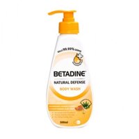 SỮA TẮM KHÁNG KHUẨN TỰ NHIÊN CHIẾT XUẤT MẬT ONG VÀ LÔ HỘI BETADINE NATURAL DEFENSE (500ML)
