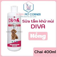Sữa tắm khử mùi cho chó Diva hồng - chai 400ml