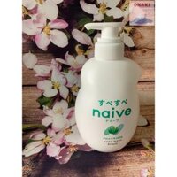 SỮA TẮM KRACIE NAIVE DƯỠNG DA CHIẾT XUẤT NHA ĐAM - ĐÀO 530ML