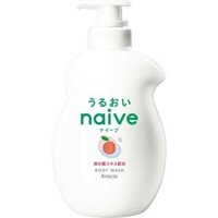 Sữa Tắm Kracie Naive Lá Đào Chứa Thành Phần Làm Sạch Da 100% Thực Vật Thiên Nhiên 530ml