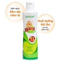 Sữa tắm lactacyd milky 250ml- sữa tắm gội toàn thân cho bé ngăn ngừa rôm mẩn ngứa