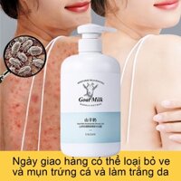 Sữa tắm làm trắng da Sữa tắm Sữa dê Sữa tắm 800ml dưỡng ẩm Sữa tắm Tẩy tế bào chết Làm sạch da sâu Làm sáng da