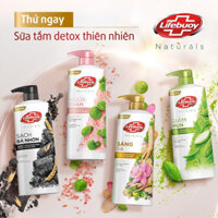 Sữa tắm Lifebuoy detox thiên nhiên 800g tặng lau sàn 200ml