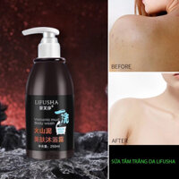 Sữa tắm LIFUSHA từ  bùn núi lửa làm trắng da toàn thân loại bỏ sạm nắng dưỡng ẩm cơ thể