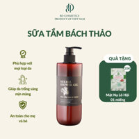 Sữa Tắm Lô Hội Linh Chi Mãn Đường Bảo Dụ 500ML Sạch Sâu, Trắng Sáng Tự Nhiên, Ngừa Mụn, Cấp Ẩm - Sữa Tắm Bách Thảo