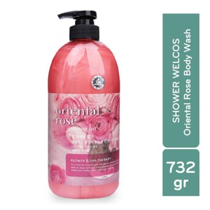 Sữa tắm massage hương hoa hồng Welcos Oriental Rose Shower Gel 732g