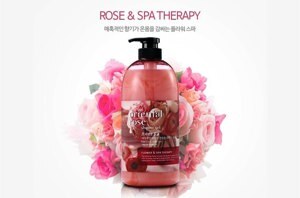 Sữa tắm massage hương hoa hồng Welcos Oriental Rose Shower Gel 732g