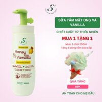 Sữa Tắm Mật Ong Và Vanilla 350mL( Tặng Kèm Bông Tắm)