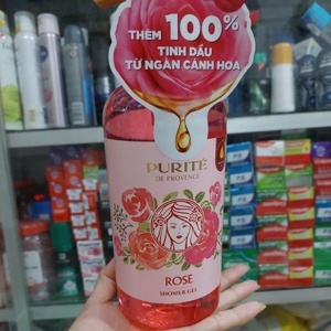 Sữa tắm mềm mịn Purité hoa hồng 850ml