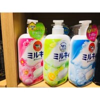 SỮA TẮM MILKY 550ML 3 MÙI HƯƠNG HOA CỎ, HOA HỒNG THƠM VÀ CHANH THANH MÁT