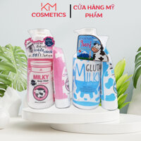 Sữa Tắm Milky Gluta 800ml Tặng Kèm Sữa Rửa Mặt Milky Gluta Thái Lan