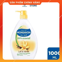 Sữa tắm Monsavon Lait Essentiel Vanille hoa vani 1000ml