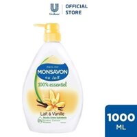 Sữa tắm Monsavon Lait Essentiel Vanille hoa vani 1000ml