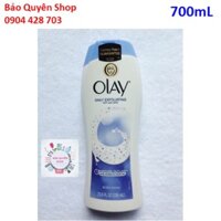 Sữa tắm muối biển tẩy da chết Olay Exfoliating Moisture Daily Exfoliating With Sea Salts 700mL