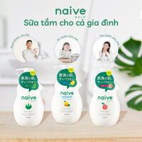 Sữa tắm Naive 530ml - Hương Đào, Nha Đam, Chanh Nhật - mẫu mới