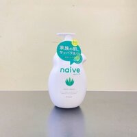 Sữa tắm Naive Body Wash 530ml của Nhật Bản Giữ ẩm và dưỡng da mềm mại, mịn màng 3 mùi hương - Lô Hội