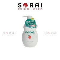 Sữa tắm NAIVE chai lùn Nhật Bản 530ml Đào
