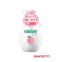 Sữa tắm Naive chiết xuất quả đào dùng cho cả gia đình (530ml)