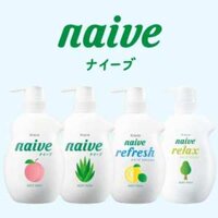 Sữa tắm Naive Refresh 530ml Nhật Bản nội địa nhập khẩu nguyên thùng