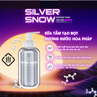 Sữa tắm nam giới tạo bọt Nano bạc Nerman Silver Snow - Hương nước hoa cao cấp dung tích 500ml