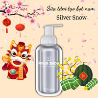 Sữa tắm nam giới tạo bọt Nano bạc Nerman Silver Snow - Hương nước hoa cao cấp lưu hương 4h - Dung tích 500ml