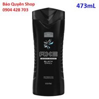 Sữa tắm nam khử mùi & làm tươi mát làn da AXE Black Chill 473mL