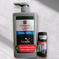 sữa tắm Nam Romano vip vision 650g tặng lăn khử mùi 70k hương thơm sang trọng đẳng cấp