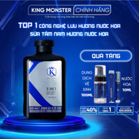 Sữa tắm nam thơm lâu 3in1 King Monster hương nước hoa Châu Âu