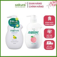 Sữa tắm Naïve chiết xuất quả đào 530ml Kracie