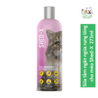 Sữa tắm ngăn ngừa rụng lông cho mèo Shed-X  273ml