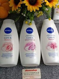 Sữa tắm NIVEA 750 ml – moisture rose dòng dưỡng ẩm hoa hồng của Đức