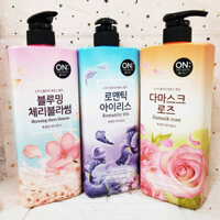 Sữa Tắm Nữ Hương Nước Hoa ON THE BODY Romantic Iris/ Damask Rose/ Blooming Cherry Blossom 875ml