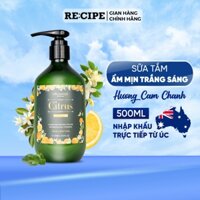 Sữa Tắm Nữ Organique Hương Cam Chanh Dưỡng Da Ẩm Mịn Trắng Sáng Dịu Nhẹ 50ml/500ml