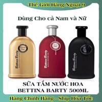 Sữa Tắm Nước Hoa Bettina Barty Bath And Shower Gel 500ml, Lăn khử mùi Vanilla CHUẨN ĐỨC [Hot]