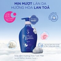 Sữa tắm Nước Hoa Dưỡng Ẩm Senka Hương Hoa Linh Lan & Hoa Nhài Senka Perfect Bubble Whip for Body 500ml