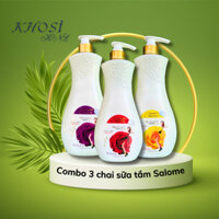 SỮA TẮM NƯỚC HOA SALOME – COMBO 3 CHAI (1000ML/CHAI) – LƯU HƯƠNG SANG TRỌNG, QUYẾN RŨ