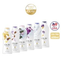 Sữa Tắm OLAY Hương Dâu - Hoa Lan - Hạnh Nhân - Bơ - Muối Biển 650ml - Made in USA