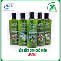 Sữa tắm Olive cho chó mèo - 450ML (Chó lông trắng/Chó lông nâu/Trị ve rận/Dưỡng lông chó/Dưỡng lông mèo)